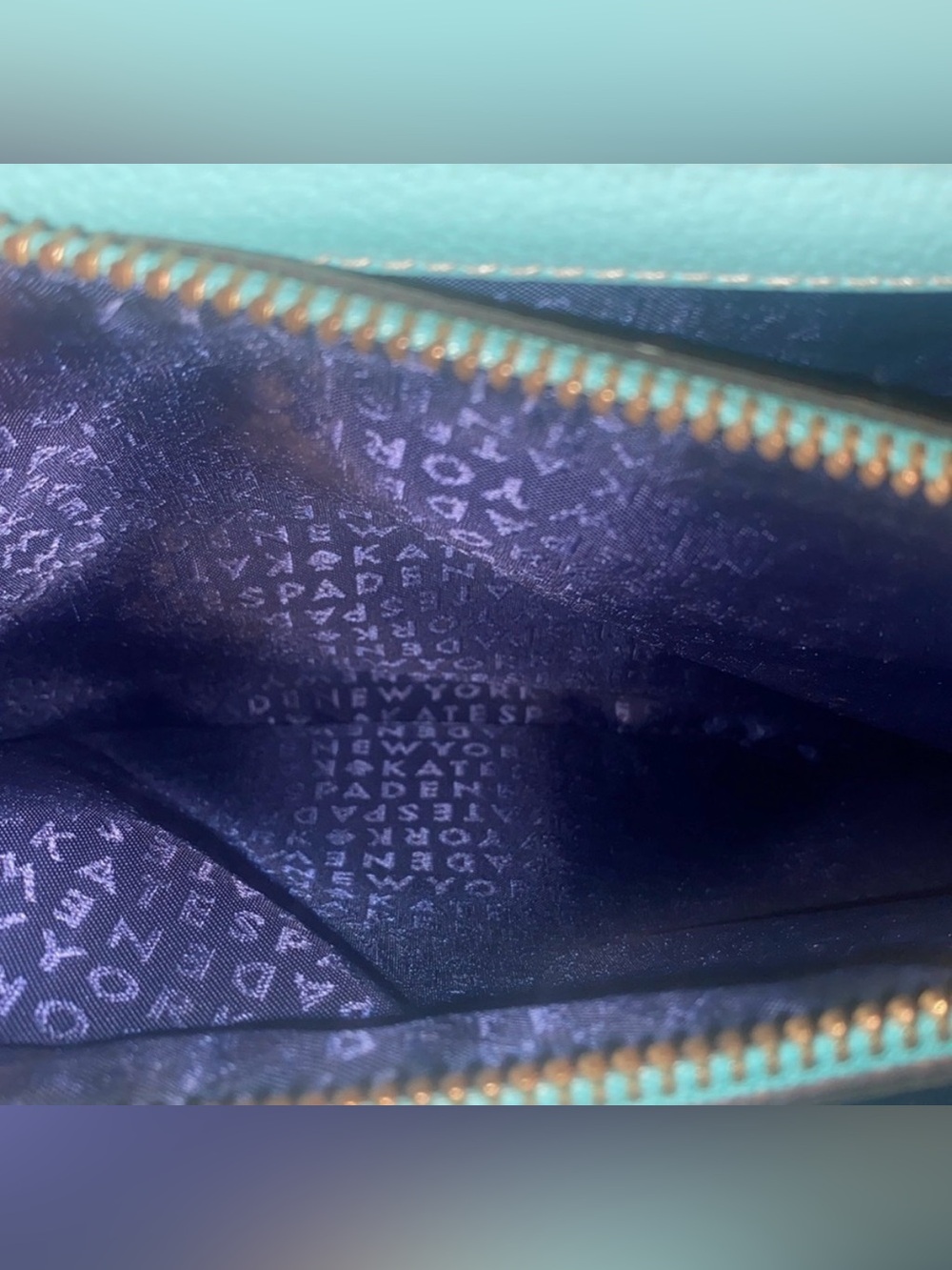 Kate Spade Wellesley Quinn Tiffany Blue Cowhide Leather Satchel/Crossbody - EUC - Picture 11 of 13